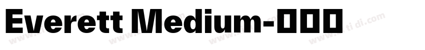 Everett Medium字体转换